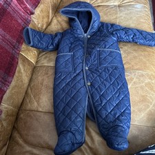 Ralph lauren Baby Pram Snow Suit  boys Blue 9months