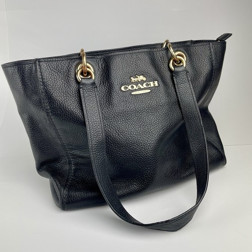 Coach jes black - black, pebbled