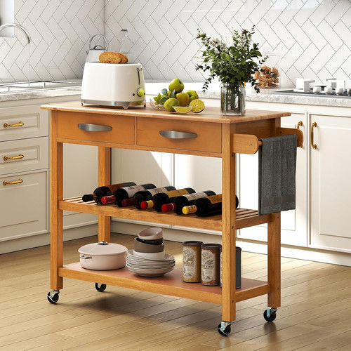 Kitchen island wheels - kitchen, on