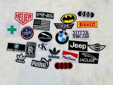 Car & Fashion Brand Logo Embroidered Iron On Sew On Patch Collection