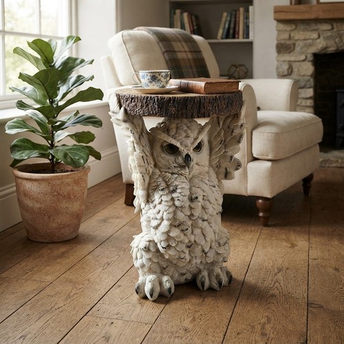 Elegant 36cm owl table with - elegant,