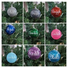 Personalised Glitter Christmas