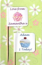 20 PERSONALISED CUPCAKE FLAG