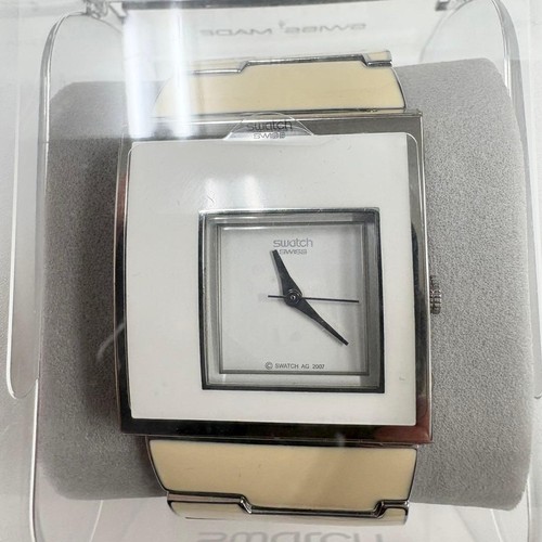 Swatch square watch - square, white