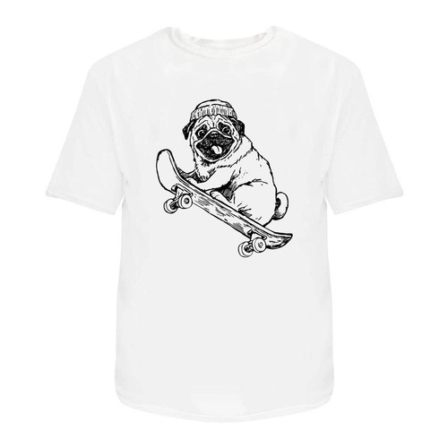 Pug skateboard unisex - 'pug, skateboard'