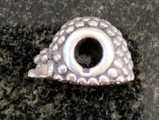 Silver Hedgehog Charm Bead