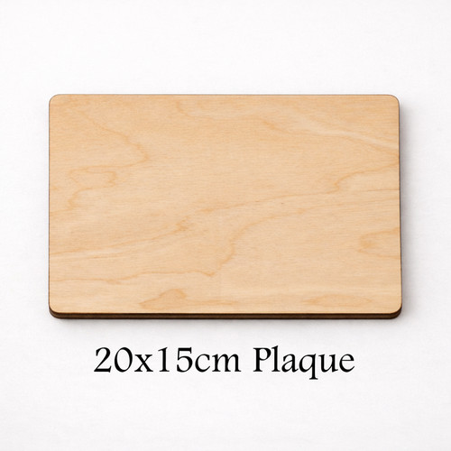 Wooden rectangle craft blank - wooden,