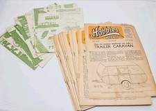 28x Vintage Hobbies Weekly Magazines (1950) with 13 Supplement Designs to Build