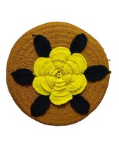 Vintage MCM Crochet 12 Inch