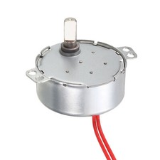 Electric Motor AC 12V 2.5-3RPM D Shaft CCW/CW Turntable Motor for DIY