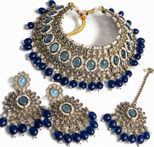 Gold toneblue teal - ,