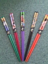 5 x Japanese Reusable Chopsticks - 22.5cm Long - VGC