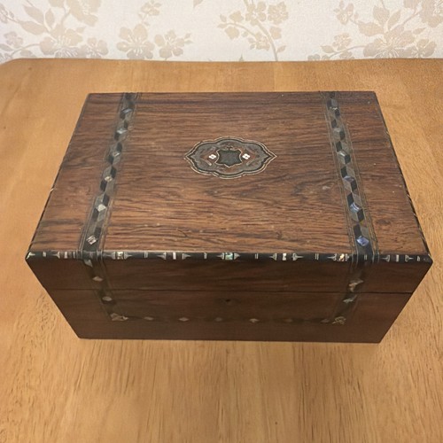 Antique wooden box - antique, jewellery