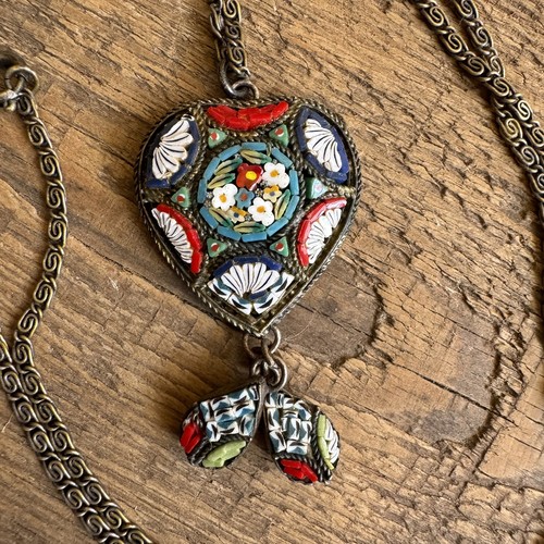 Vintage micro mosaic heart - vintage,