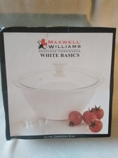 Maxwell & Williams 2 Litre Casserole Pot white basics porcelain
