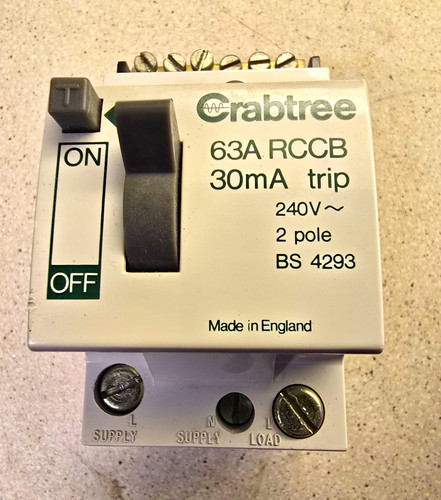 Crabtree 63a rccb rcd 30ma - crabtree,