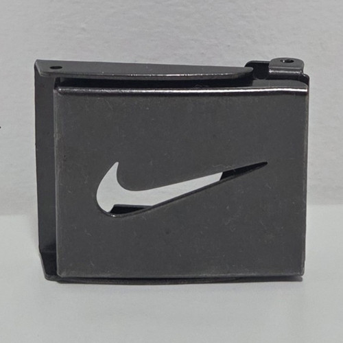 Nike black metal swoosh logo - nike,
