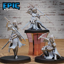 Samurai Woman #4935-#4937 | Epic Miniatures | D&D Tabletop Miniature | Elegant a