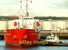 Photo 6x4 Ship and tug, Belfast Queens Island The LPG tanker Lady Stepha c2008