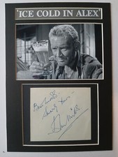 JOHN MILLS SIGNED DISPLAY.
