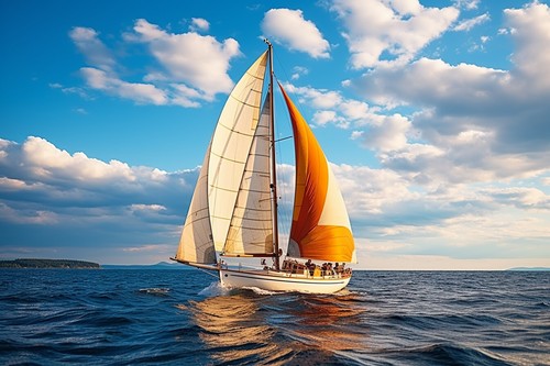 Sail ship seascape - sail,