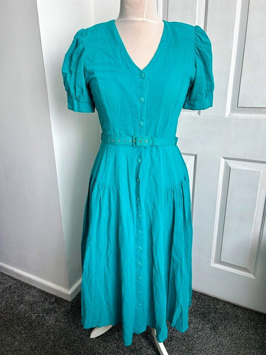 Vintage blue dress - dress, sz