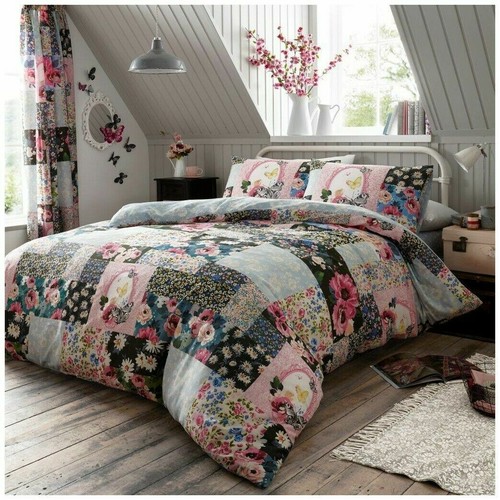 Patchwork duvet set floral - set,