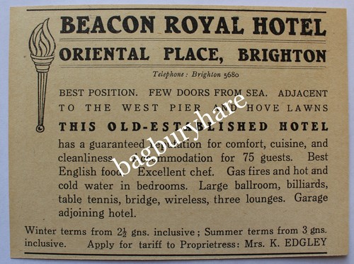 Adverts brighton beacon - adverts:, brighton.