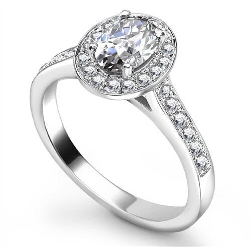 Solitaire engagement ring - ,
