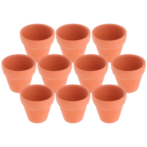 Pcs red clay flower - 10,