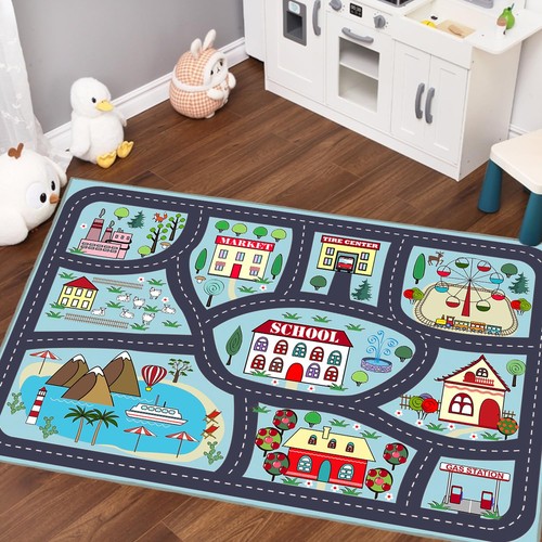 Play mat soft car track - play,