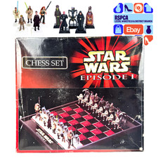 Star Wars Episode 1 Phantom Menace Vintage Collectable Chess Set 1999 Complete