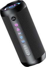 taopodo Portable Bluetooth Speaker with 30W Stereo Sound, 3 EQ Mode & 3 RGB ligh