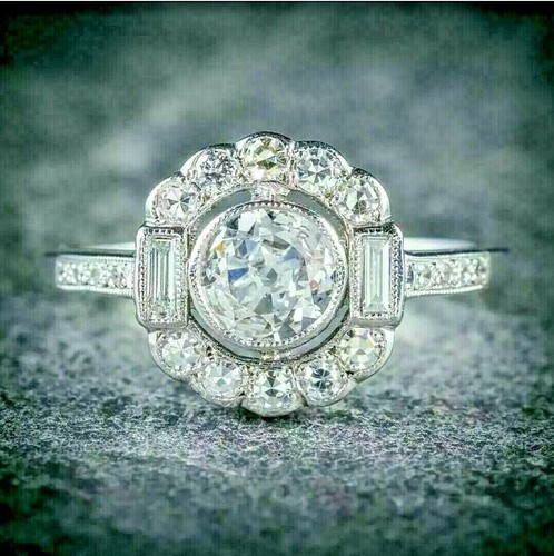Vintage art deco - deco, round