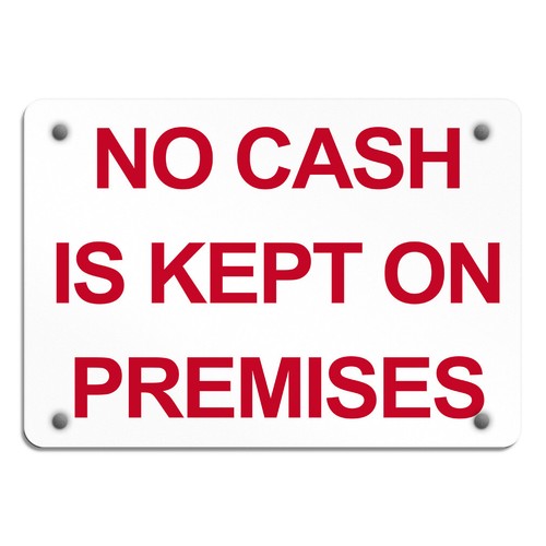 Aluminum horizontal metal sign - horizontal,