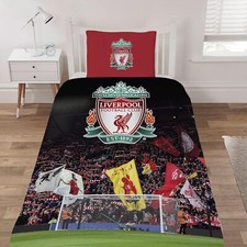 Liverpool Stadium Single Duvet Cover Reversible Bedding Set
