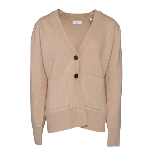Sandro beige cashmere wool - beige,