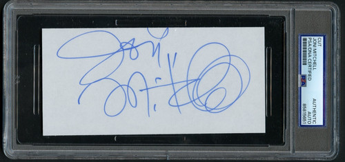 Joni mitchell signed autograph - joni,
