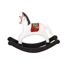 Wooden Rocking Horse Figurine