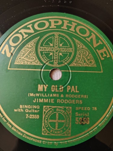 Jimmie rodgers rare 78rpm - rodgers,