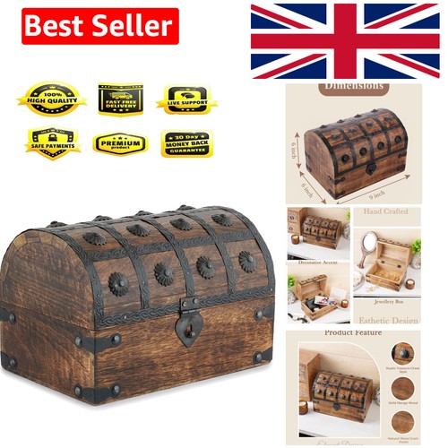 Wooden pirate treasure - wooden, chest