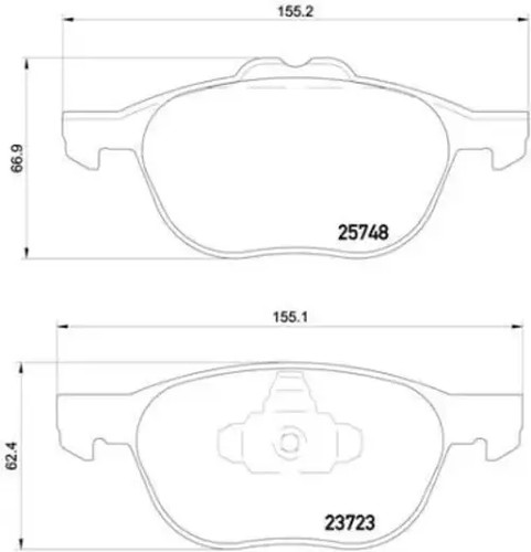 Brake pads 158 brembo for - 158,