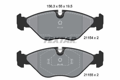 Fits textar 2115402 - brake, pad