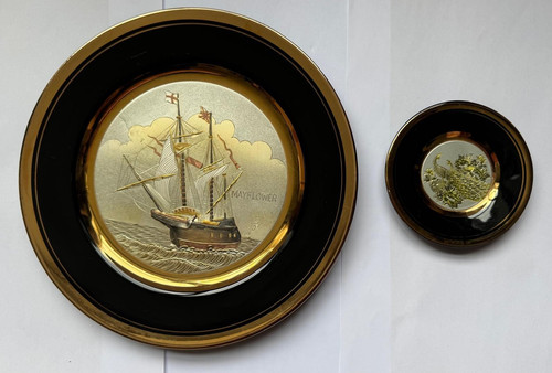 Chokin set mayflower - of, 2,
