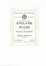 1956 England v Wales Schools