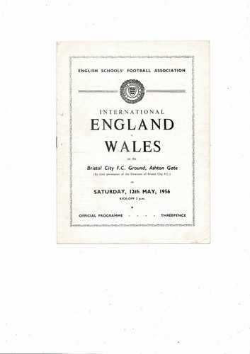 1956 england wales - v, schools