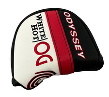 ODYSSEY WHITE HOT OG MALLET PUTTER HEADCOVER - 2-ball & Seven # 7 #7 - red - NEW