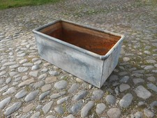  VINTAGE RUSTIC GALVANISED TROUGH / GARDEN PLANTER 