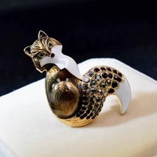 AB Rhinestone and Enamel Black