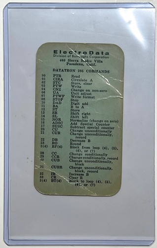 1956 electrodata datatron - electrodata,